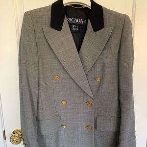 Vintage Black and White Escada Blazer Size 36